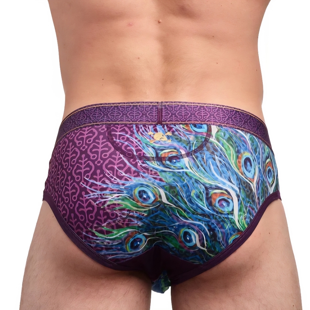 Skull & Bones Peacock Briefs NWT - Picture 4 of 4